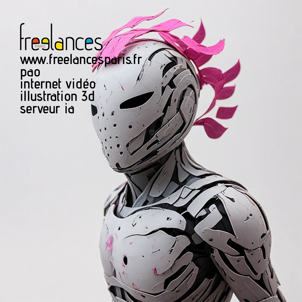 Pao mise en page internet vidéo illustration 3d serveur image IA générative AI freelance paris studio de création magazines BZWUA580